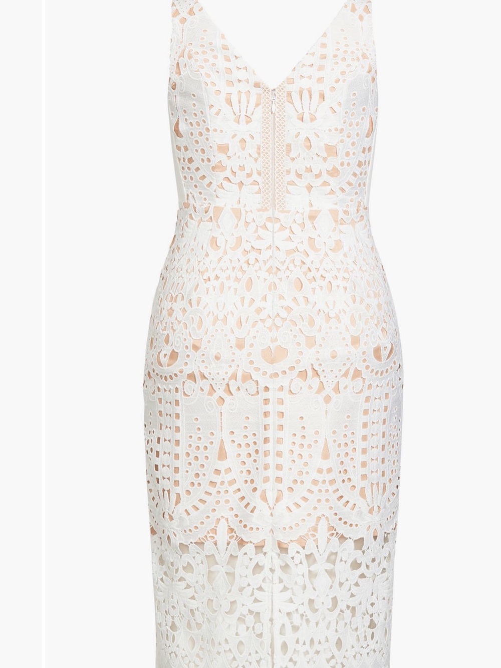 City Chic White Crochet Midi Dress - Picture 2 of 8